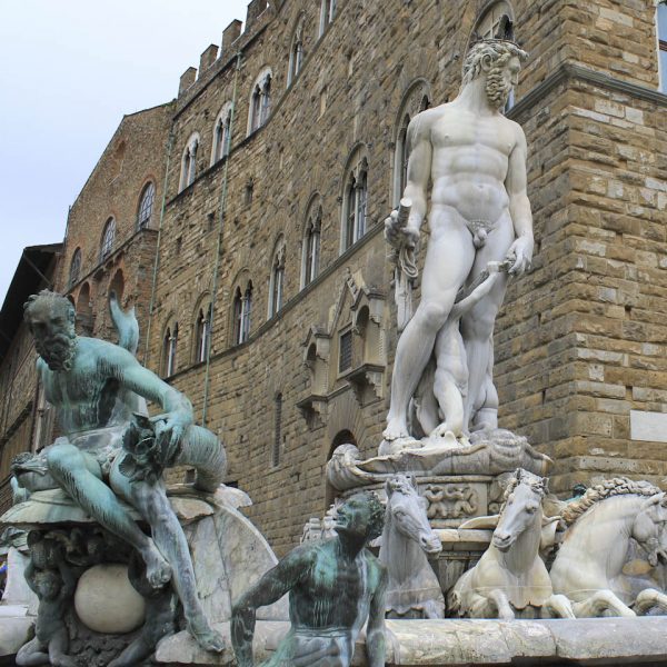 Culture Shock: Nude Sculptures in Italy - Sculptures in Piazza della Signoria Fountain of Neptune