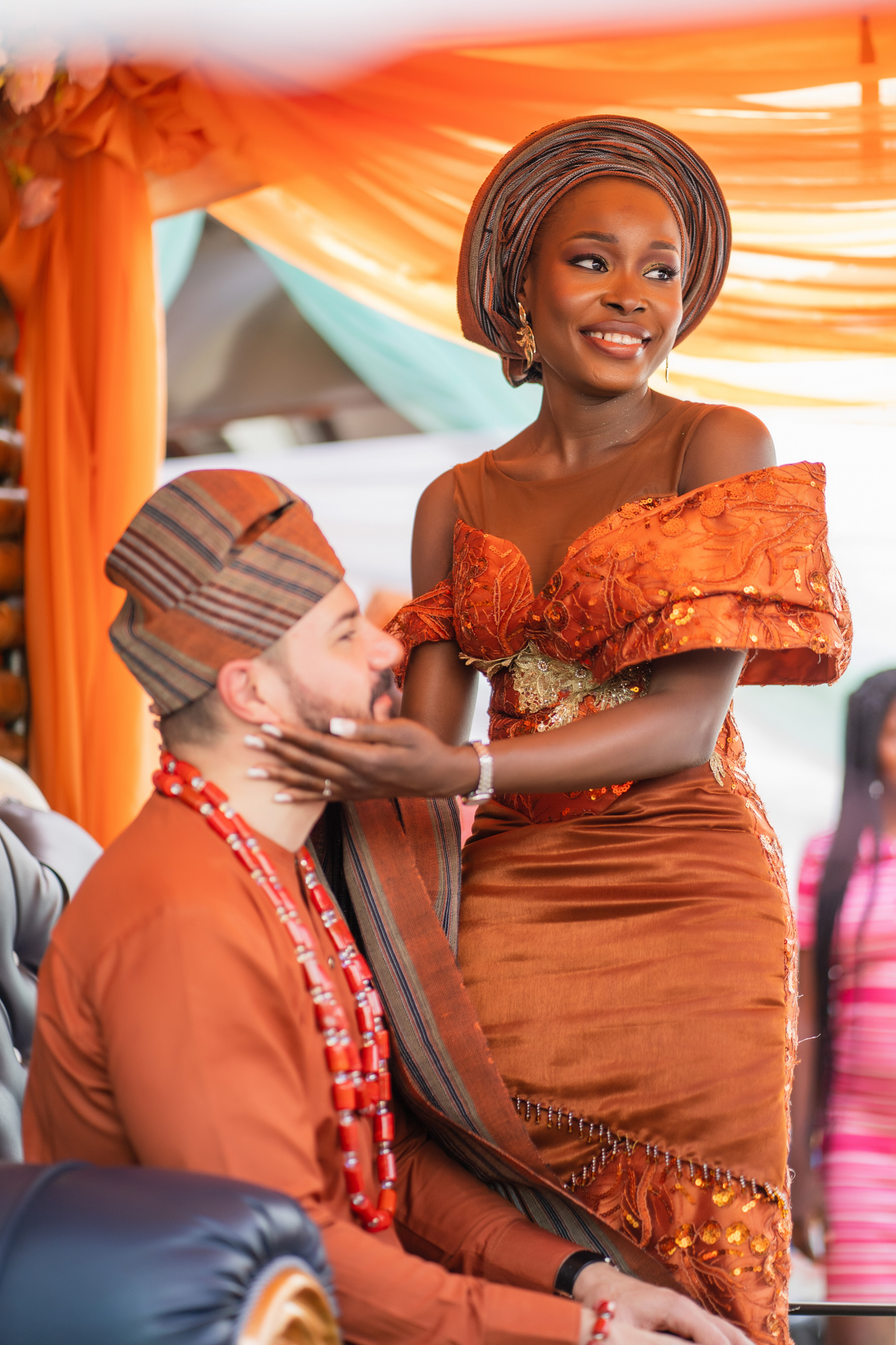 Italy Meets Nigeria | My Yoruba Traditional Wedding - Hellen weddingSandro 389